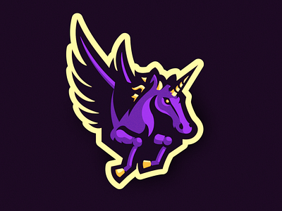 Team Unicorn branding design esport illustration illustrator logo mascot unicorn vector