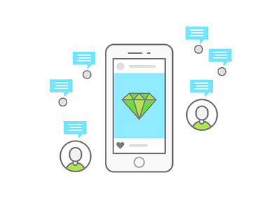 Influencer Marketing icon illustration influencer influencer marketing marketing skill social communication upwork viral