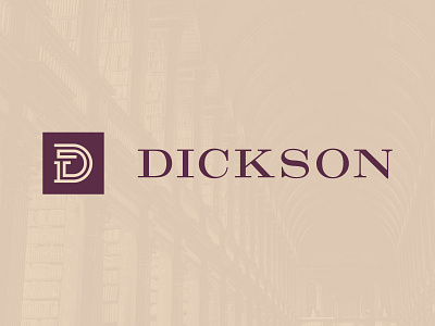 Dickson attorney attorneys brand branding classic clean gold law firm lawyer legal legal adviser legal office logo monogram professional purple