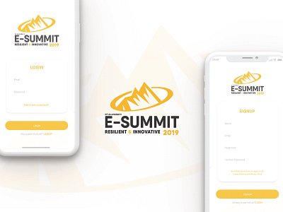 E Summit App design - IIIT Allahabad app application application design design graphic graphic design logo logodesign mobileapp ui ui ux design ux ux design vector