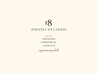 f8 Photo Studios brand identity branding design logo logo design typography