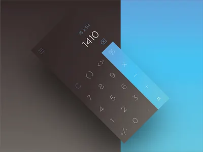 Day 4 - Calculator app dailyui dailyui004 design typography ui ux web website