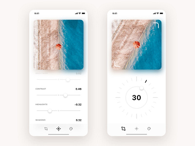 Photo app app application design interface minimal product design typography ui ux