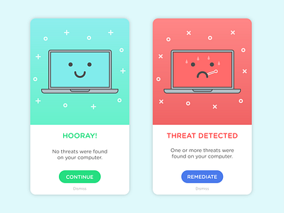 Daily UI #11: Flash Message 011 anti virus app computer dailyui dailyui011 dailyuichallange design software ui