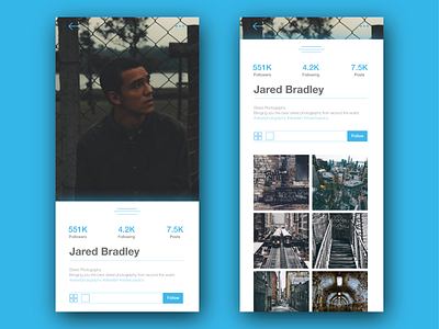 Day 6 - User profile app daily ui 006 dailyui design ui ux