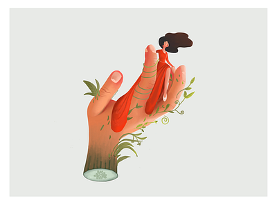 Cucumber hand character cucumber dress hand heroine thumbelina weird