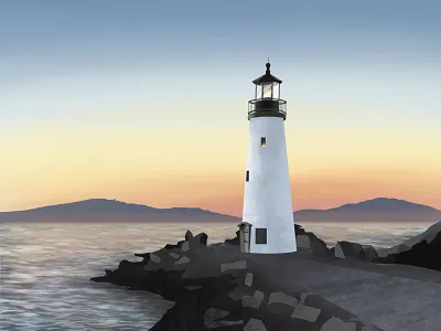 Lighthouse digital illustration illustration lighthouse procreate