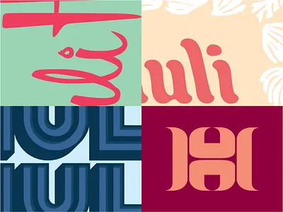 wippity wip branding custom type hand lettering handlettering handmade type hawaiian icon lettering logo logotype script tropical type typography vector