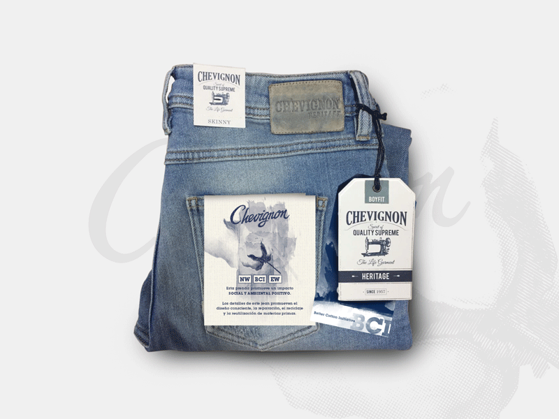 DENIM BCI bci denim design graphic design jean no water ticket