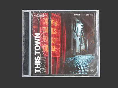 This Town, Your Grave - CD Cover album art album cover artwork grunge layout music photography typography