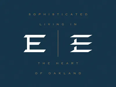 Eeez branding custom lettering e logo hotel letterform lettering logo typography