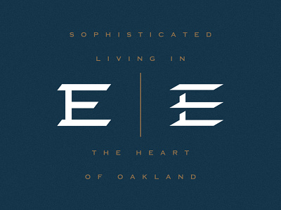 Eeez branding custom lettering e logo hotel letterform lettering logo typography