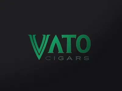 Vato 01 baseline creative brand identity cigars custom type inline las vegas logotype wordmark