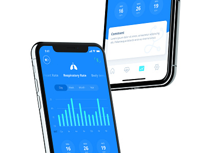 Health App adobexd clean app concepts design health app iphonex mobile ui ux