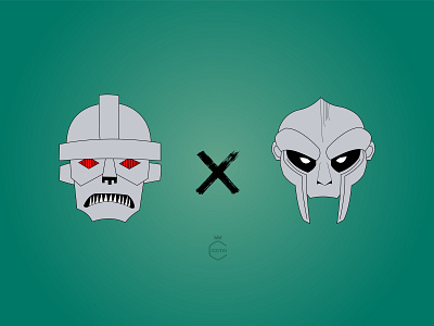 Czarface X Metal Face 2d art artwork czarface czarface meets metal face design digital art digitalart graphicart graphicdesign hip hop illustration metal face mf doom vector