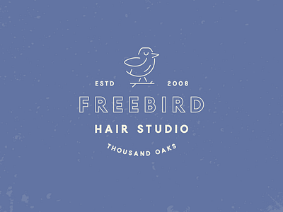Freebird Hair Studio Branding bird brand brand identity branding freebird hair salon hair studio haircut logo logos monoline