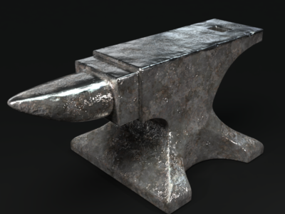 A Well Beaten Anvil 3d art 3dmodeling blender3d blender3dart