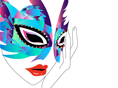 Mask illustration logo mask