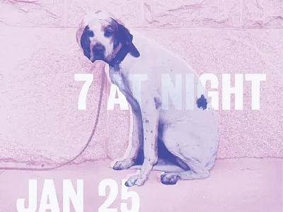 Work in Progress for The Loft Show! blue color design layout pink poster type