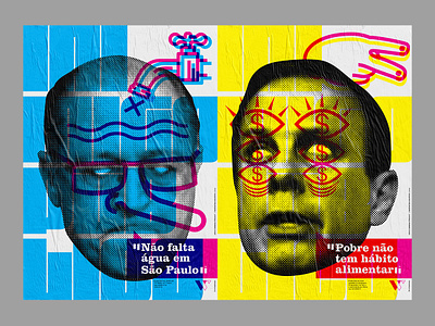 Public Enemy artivism brazil cmyk graphic design lambelambe politics poster protest street art wheatpaste