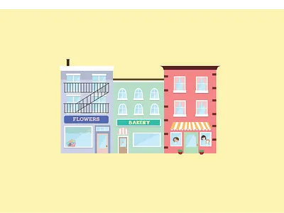 Buildings Illustration buildings design flat flatdesign graphic design illustration vector