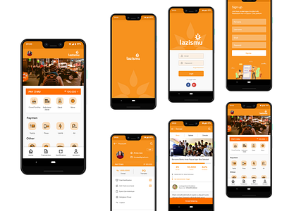 android apps Lazismu adobe xd android app android app design android design android pie android ui app branding design flat icon illustration interace interaction design logo mock up typography ui ui ux ux