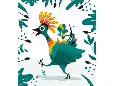 Warrior Mouse bird illustartor illustation mouse warrior