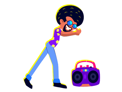 Dance - New Year animation design motion design sticker pack ui