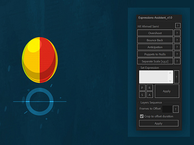 Expressions Assistant - After Effects script By me :) aftereffects anticipation bounce expressions overshoot scripting sequence sequencer