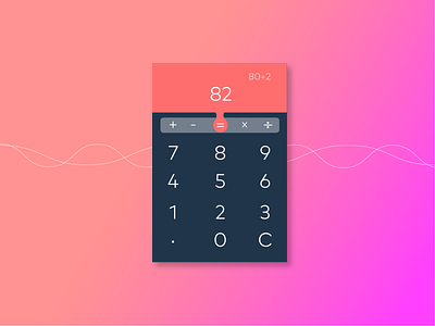 #0004 Calculator UI design Challenge illustrator cc layoutdesign photoshop cc typography uidesign web