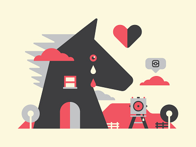 Dissertation Illustration - Dawn of Digital Media 2d 3d branding camera design editorial flat design game graphic graphic design horse icon icons illustration instagram logo poster tree vector web