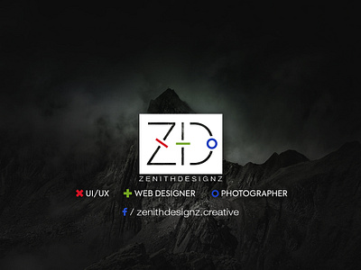 ZenithDesignz Logo branding logo 3d photographer printmedia uiux webdesign