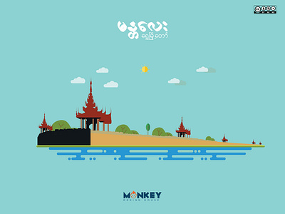 MANDALAY design illustration vector