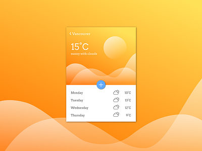 Daily UI #037 app dailyui mobile uidesign uxdesign weather