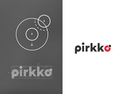 Pirkko° - A Ladybug inspired geometric logo branding design geometric geometric font identity ladybug logo typography