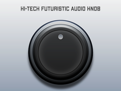 Hi-Tech Futuristic Audio Knob animation app audio audio app audio player branding design flat icon illustration lettering logo minimal music type typography ux vector web website