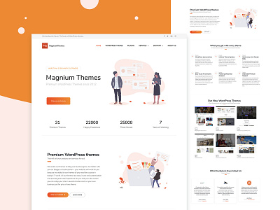 MagniumThemes business corporate creative illustration landing magazine minimal ui ux web webdesign wordpress