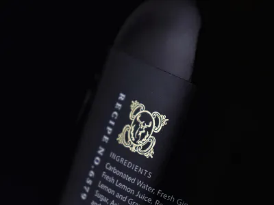 Gunsberg Label black branding design font illustration typography