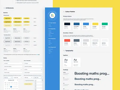 Third Space Learning Styleguide design system style guide ui kit