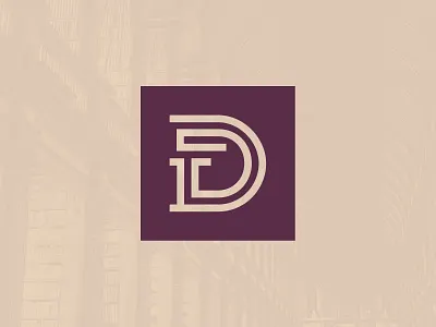 Dickson Monogram attorney brand brand system branding gold icon law law firm lawyer legal logo monogram monogram letter mark monogram logo purple typography