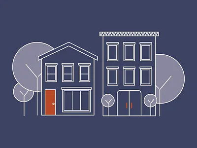 Neighborhood design illustration illustration design ui vector