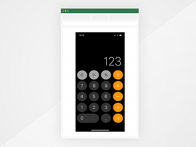 Another fancy new design tool. Made with MS Excel. challenge design excel ios microsoft office tool ui