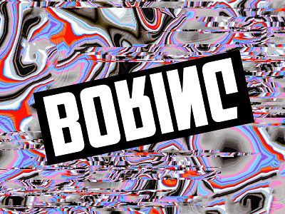 ƃuıɹoB abstract design glitch holographic photoshop