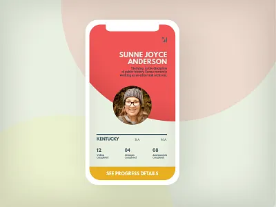 Daily UI 006: User Profile daily ui learning app ui user user card user profile
