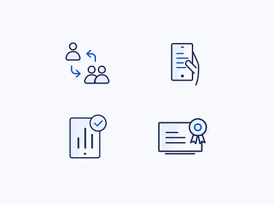 Simple Iconset corporate icon iconset illustration line minimal ui vector web