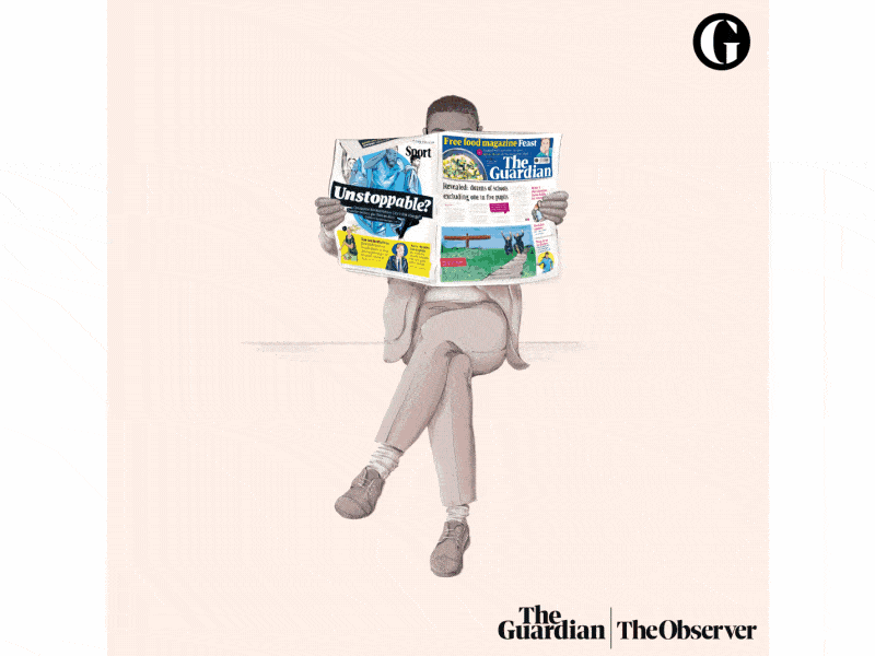 Animated Illustrations ae after effects animation design gif guardian illustration loop motion newspaper