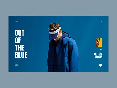 Moodboard Series 2 - Out of the Blue blue composition concept landing layout minimal mood moodboard typography ui web