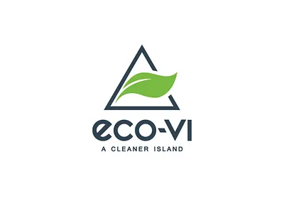 eco-vi branding design flat logo vector