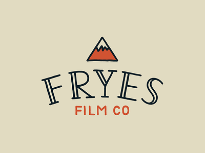 Fryes Film Co logo hand drawn logo type