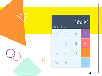 Daily Ui - 004/. Calculator 004 calculator daily dailyshot dailyui dailyui 004 design digital dribbble flat minimal ui ux vector